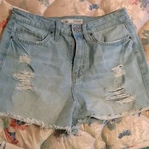 Ripped jean shorts, YMI, 11/30, and light blue